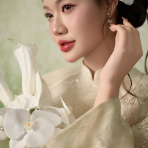 Áo Dài Vân Hoa Mây A01