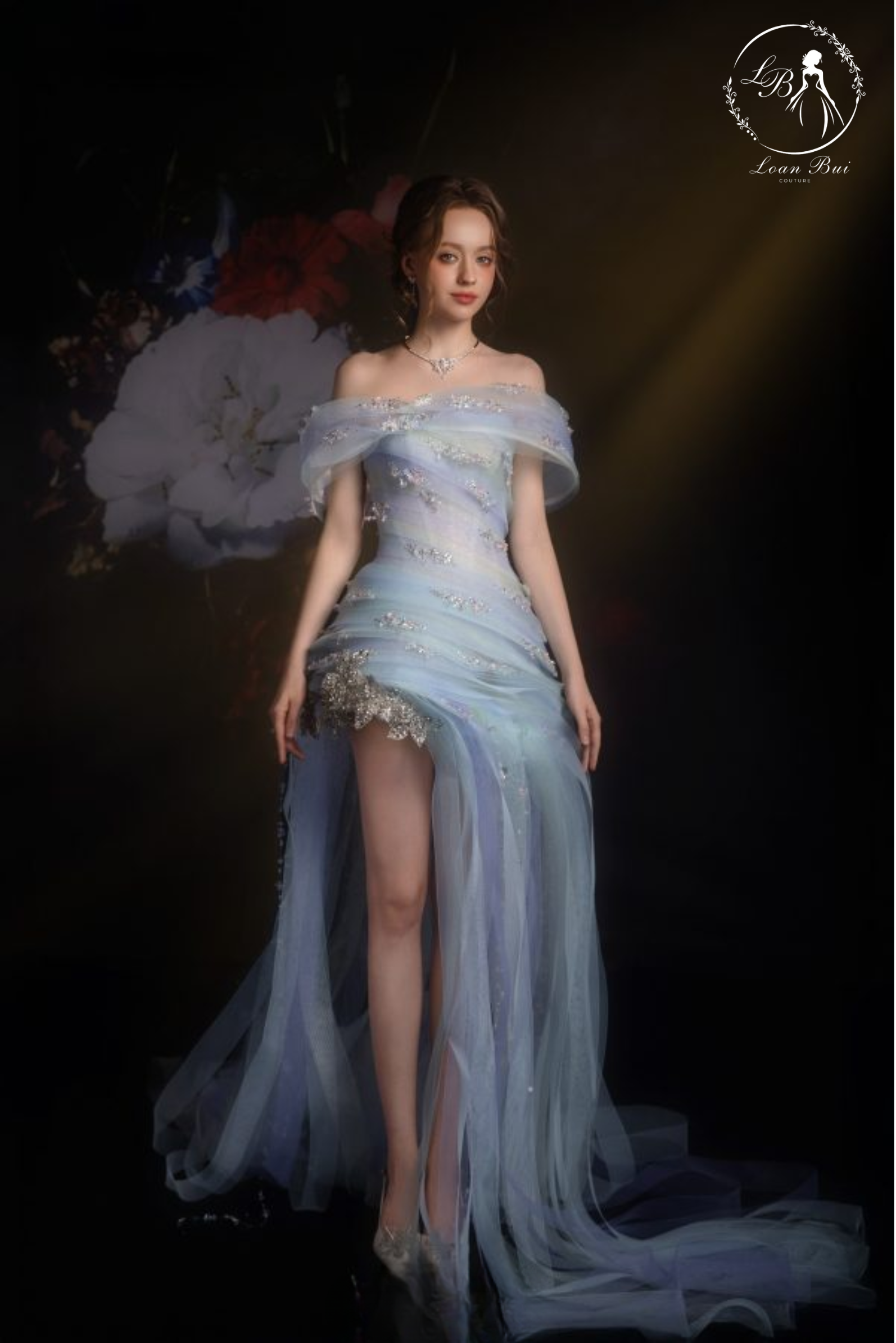 Váy bàn suông A dòng luxury_LXBAT256 - Ảnh 2